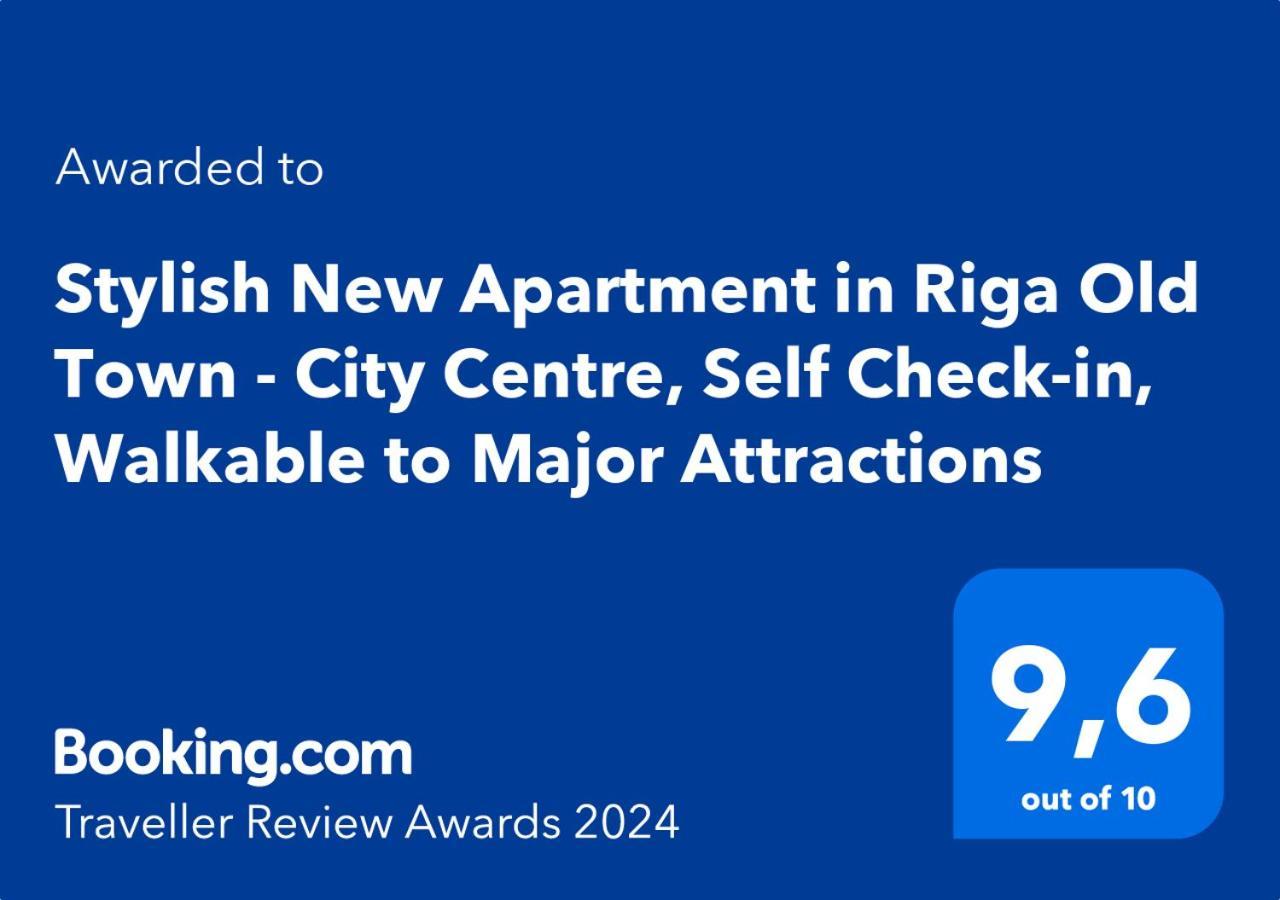 Stylish New Apartment In Riga Old Town - City Centre, Self Check-In, Walkable To Major Attractions Kültér fotó